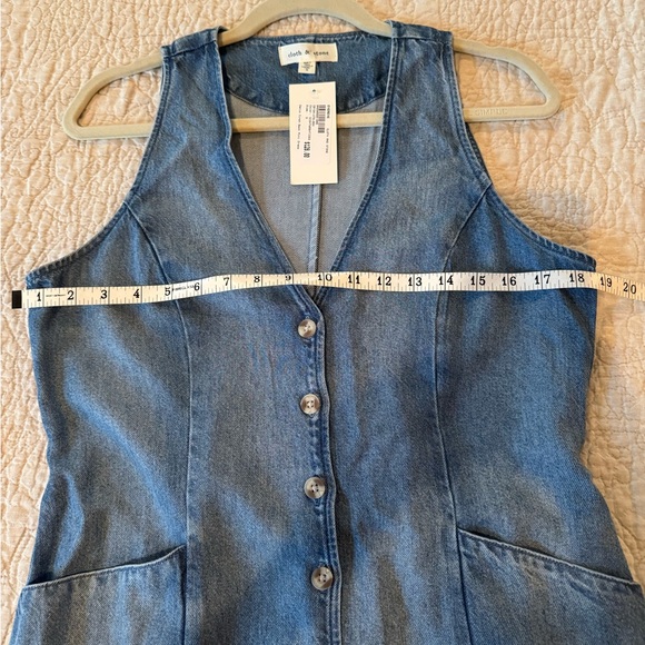 Cloth & Stone Light Blue Sleeveless Mini Dress - Picture 6 of 7